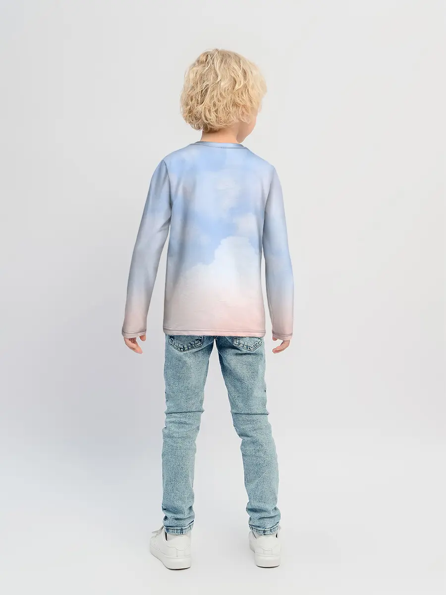 Детский лонгслив / Свик /Самолеты/