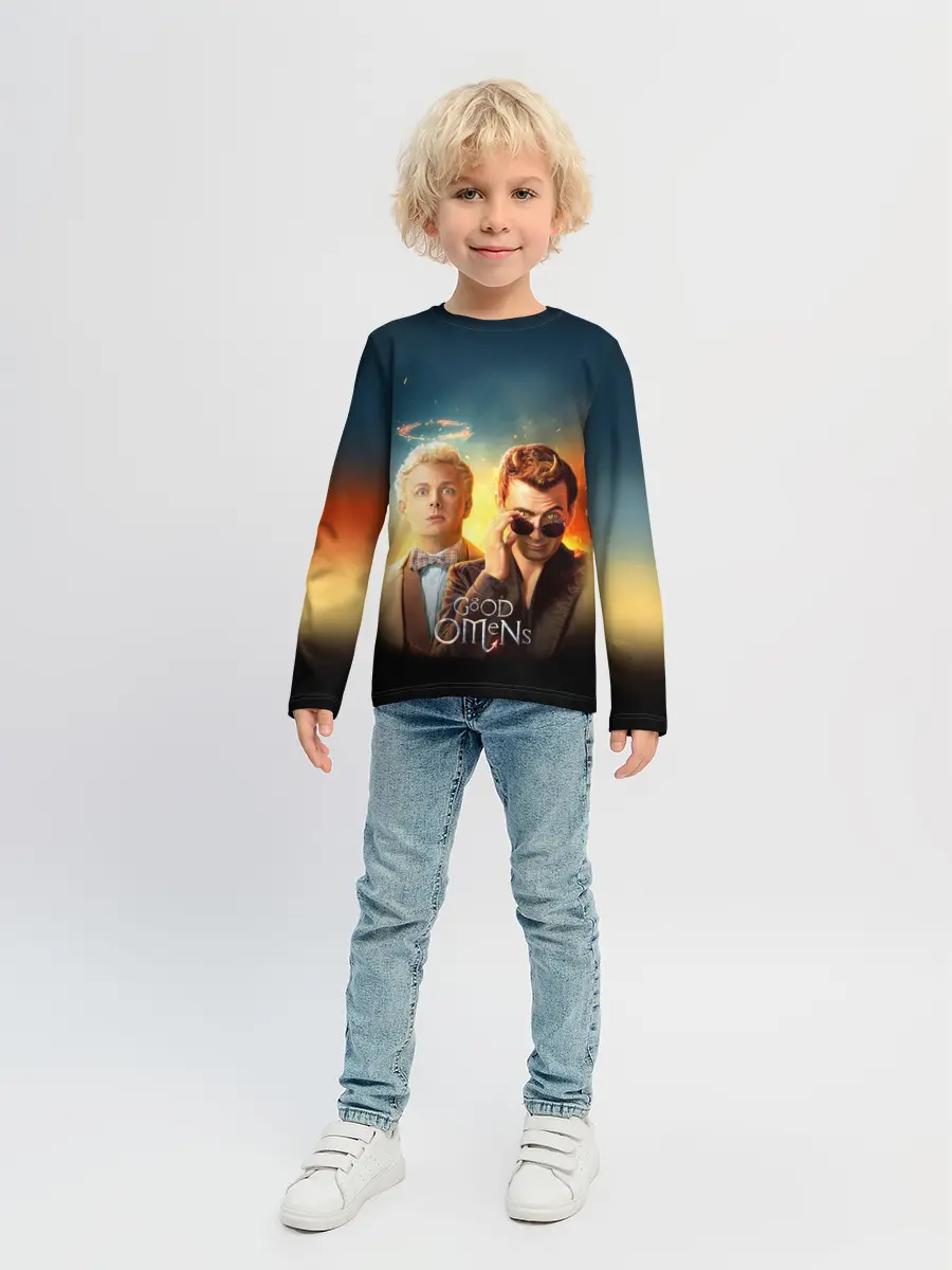 Детский лонгслив / Good Omens