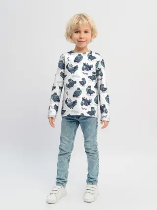 Детский лонгслив / Голуби
