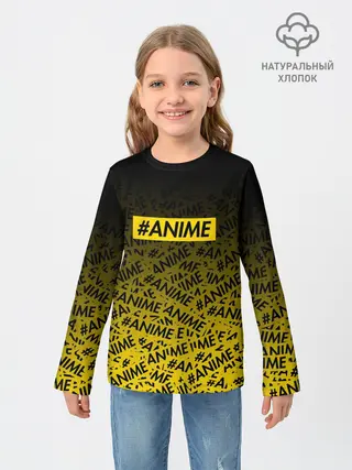 Детский лонгслив / ANIME pattern