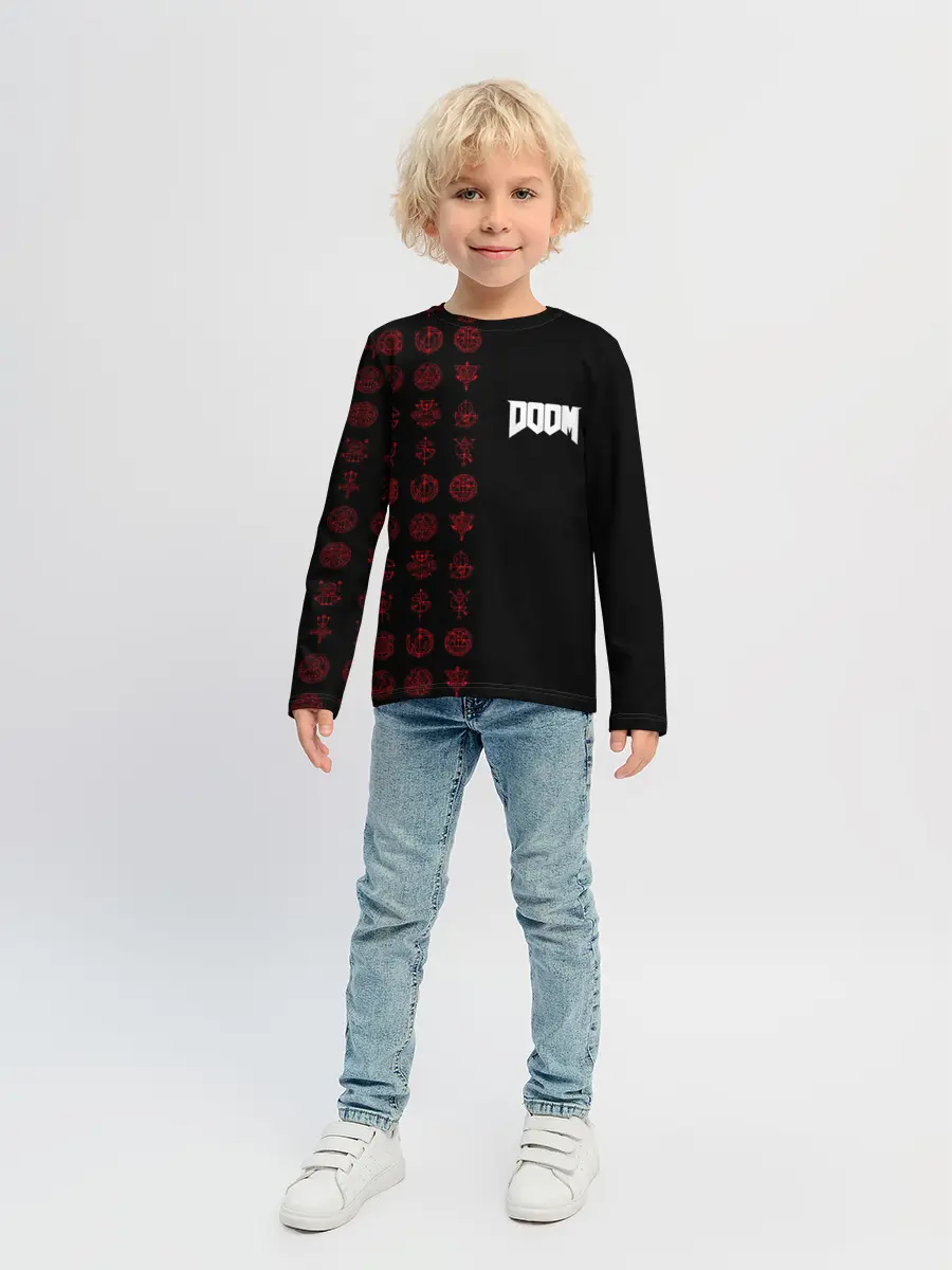 Детский лонгслив / DOOM - Руны