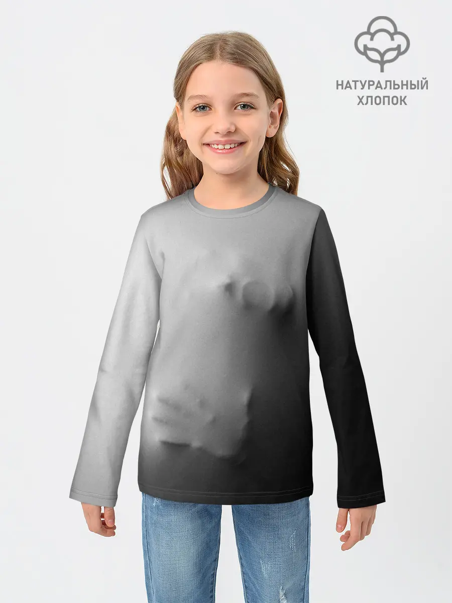 Детский лонгслив / Кричащее Лицо Внутри