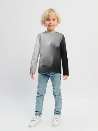 Детский лонгслив / Кричащее Лицо Внутри