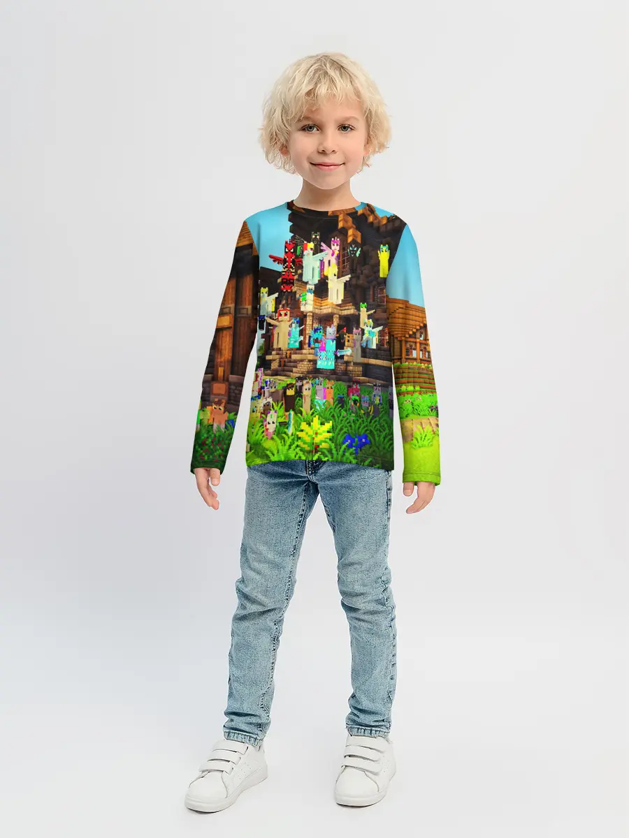 Детский лонгслив / MY LITTLE MINECRAFT