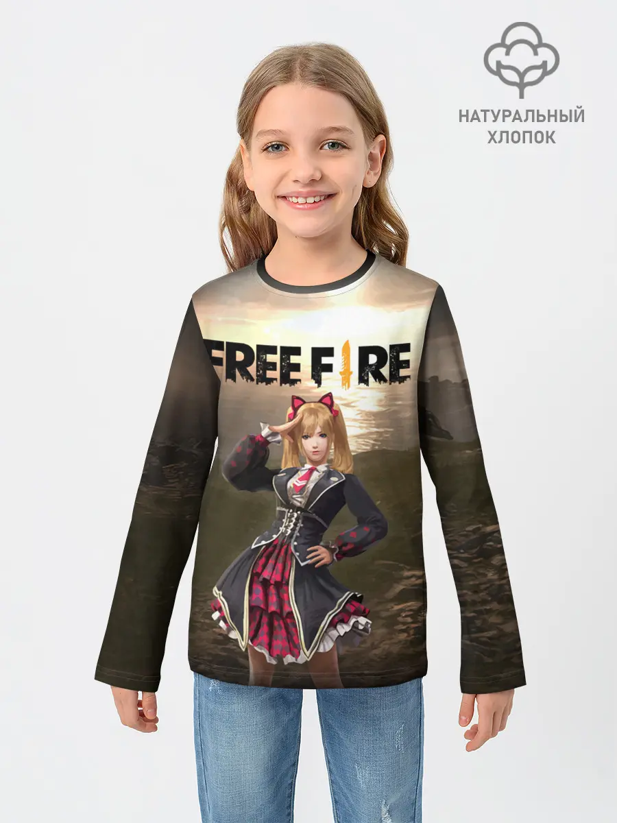 Детский лонгслив / FREE FIRE - Caroline