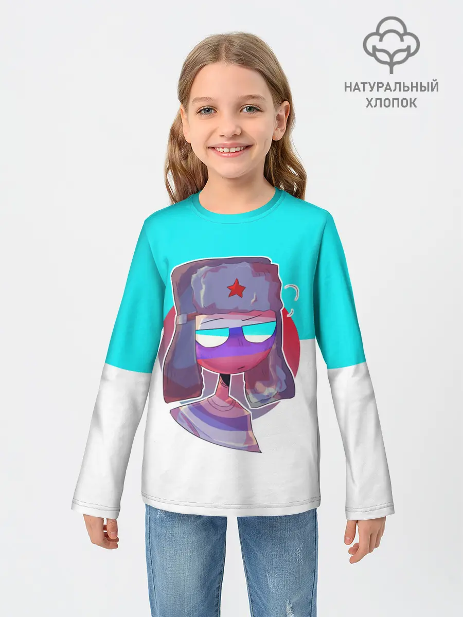 Детский лонгслив / CountryHumans - Россия