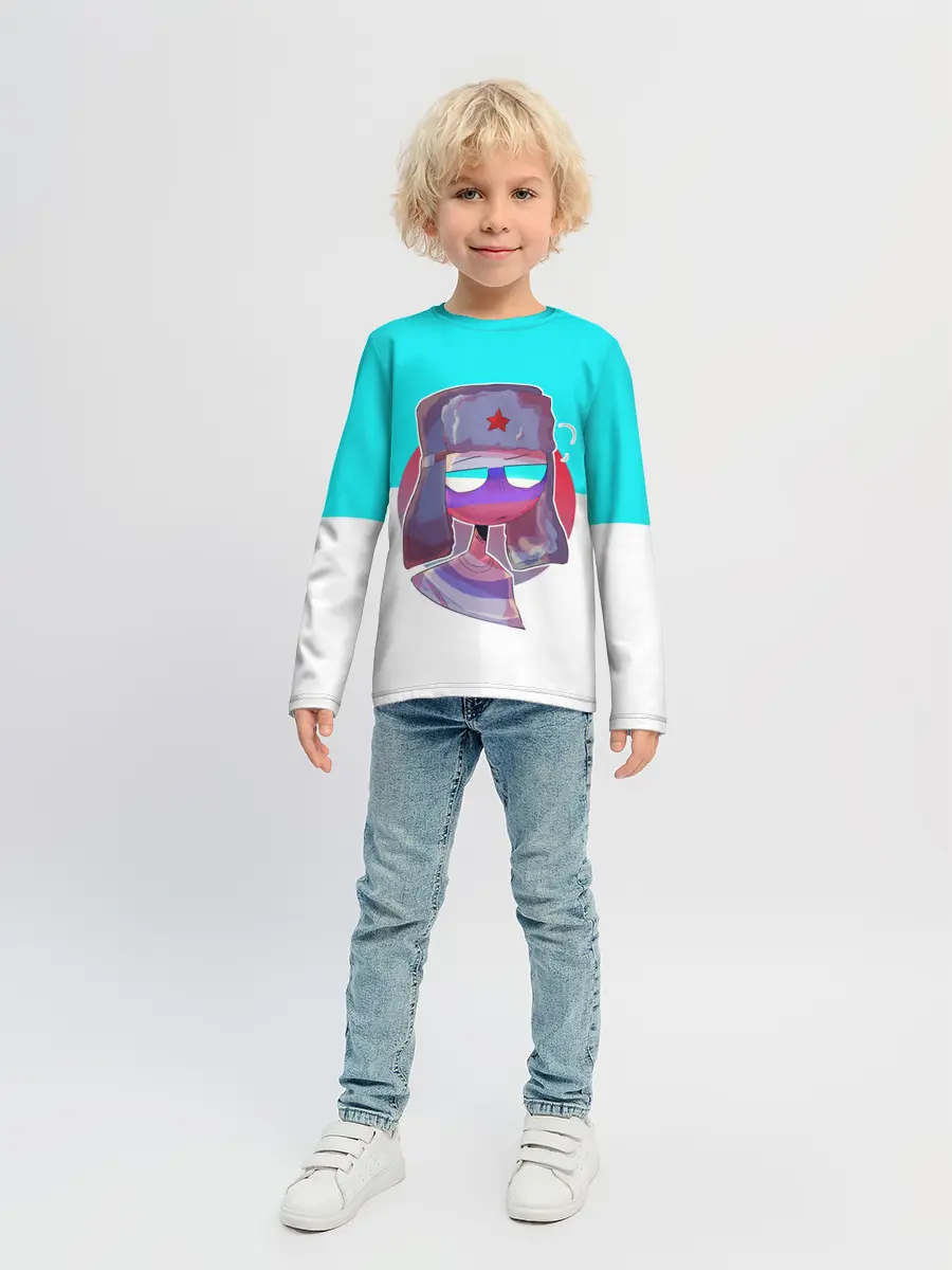 Детский лонгслив / CountryHumans - Россия