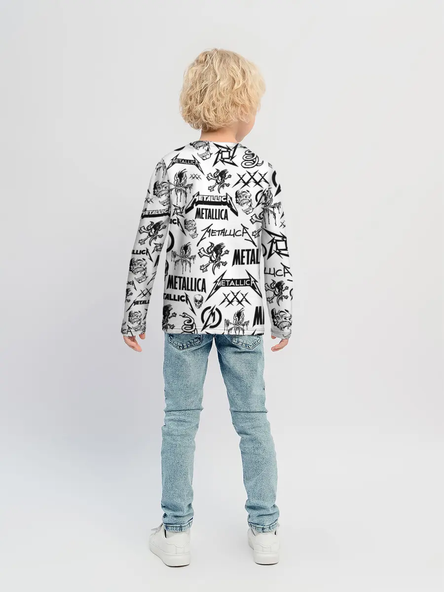 Детский лонгслив / METALLICA LOGOBOMBING