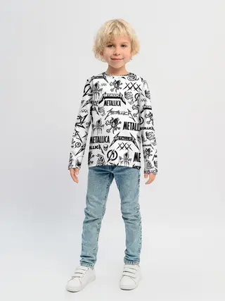 Детский лонгслив / METALLICA LOGOBOMBING