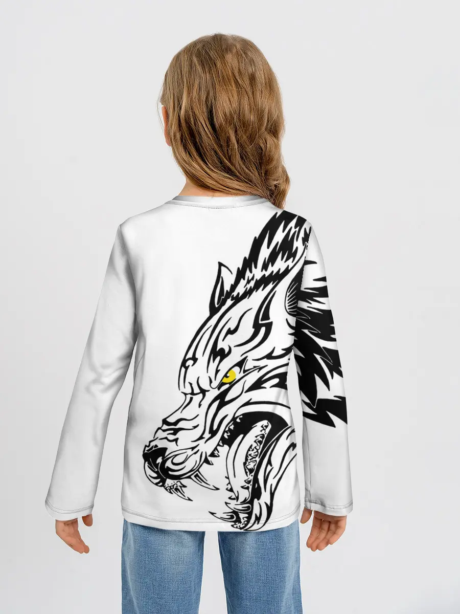 Детский лонгслив / Человек человеку волк