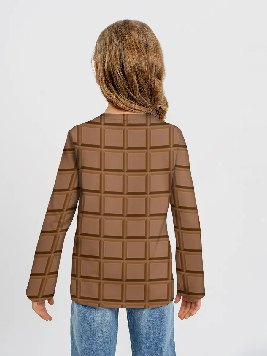 Детский лонгслив / Плитка Шоколада