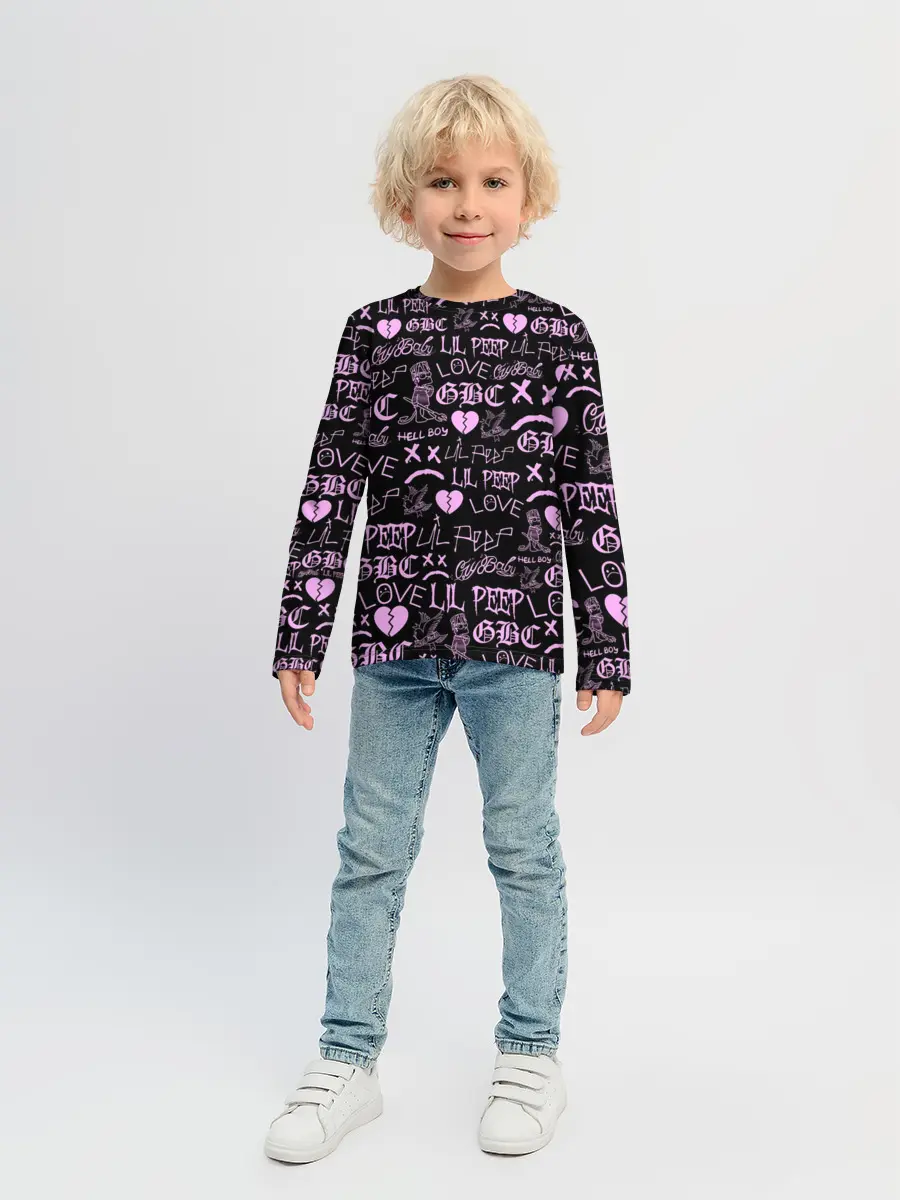 Детский лонгслив / LIL PEEP LOGOBOMBING