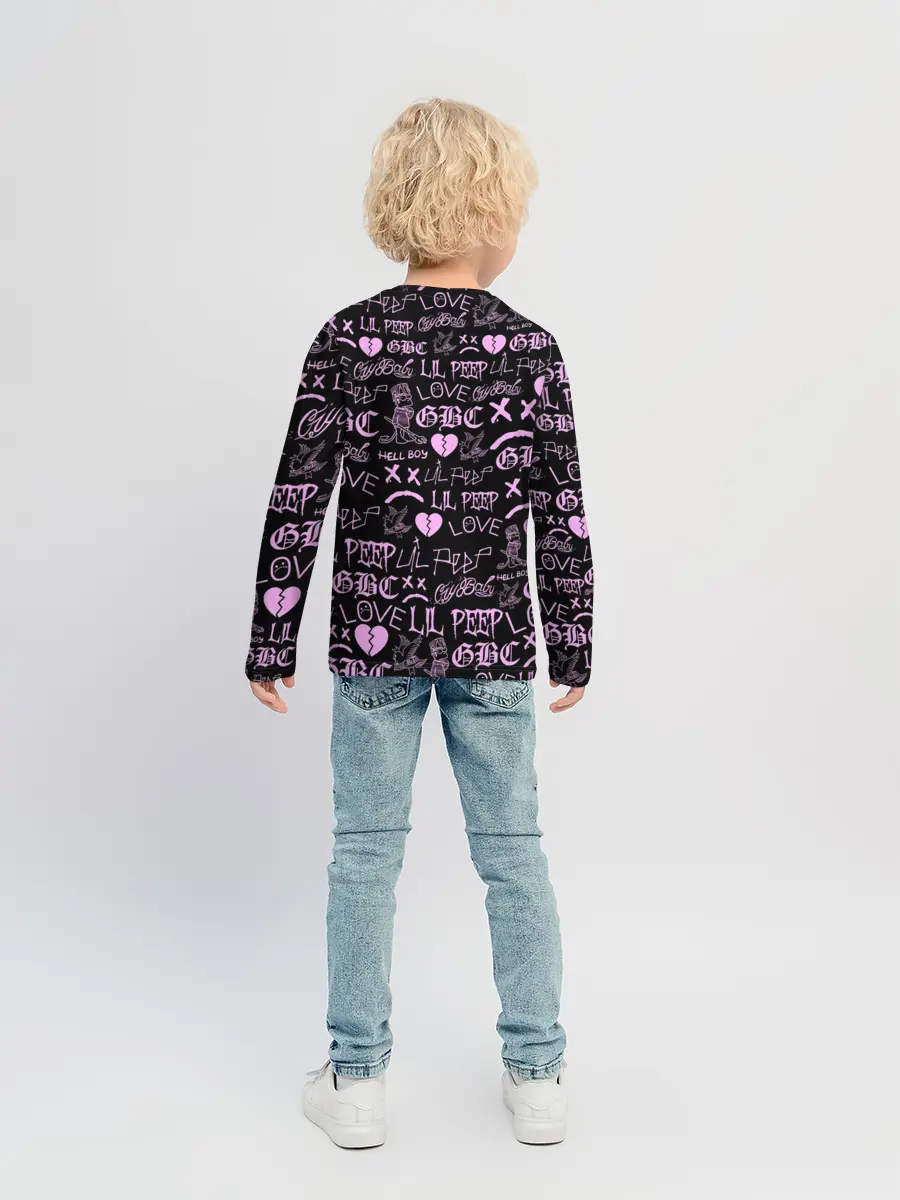 Детский лонгслив / LIL PEEP LOGOBOMBING