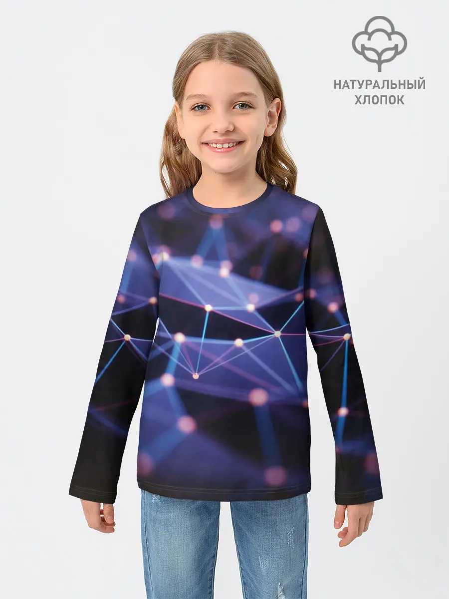 Детский лонгслив / 3D блики