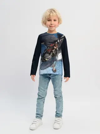 Детский лонгслив / ночная фурия