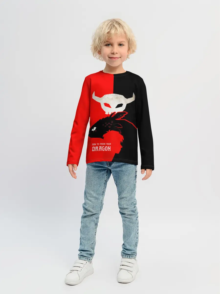 Детский лонгслив / ночная фурия