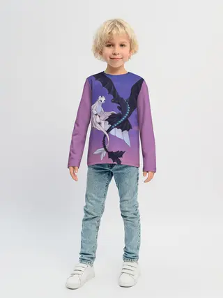 Детский лонгслив / ночная фурия