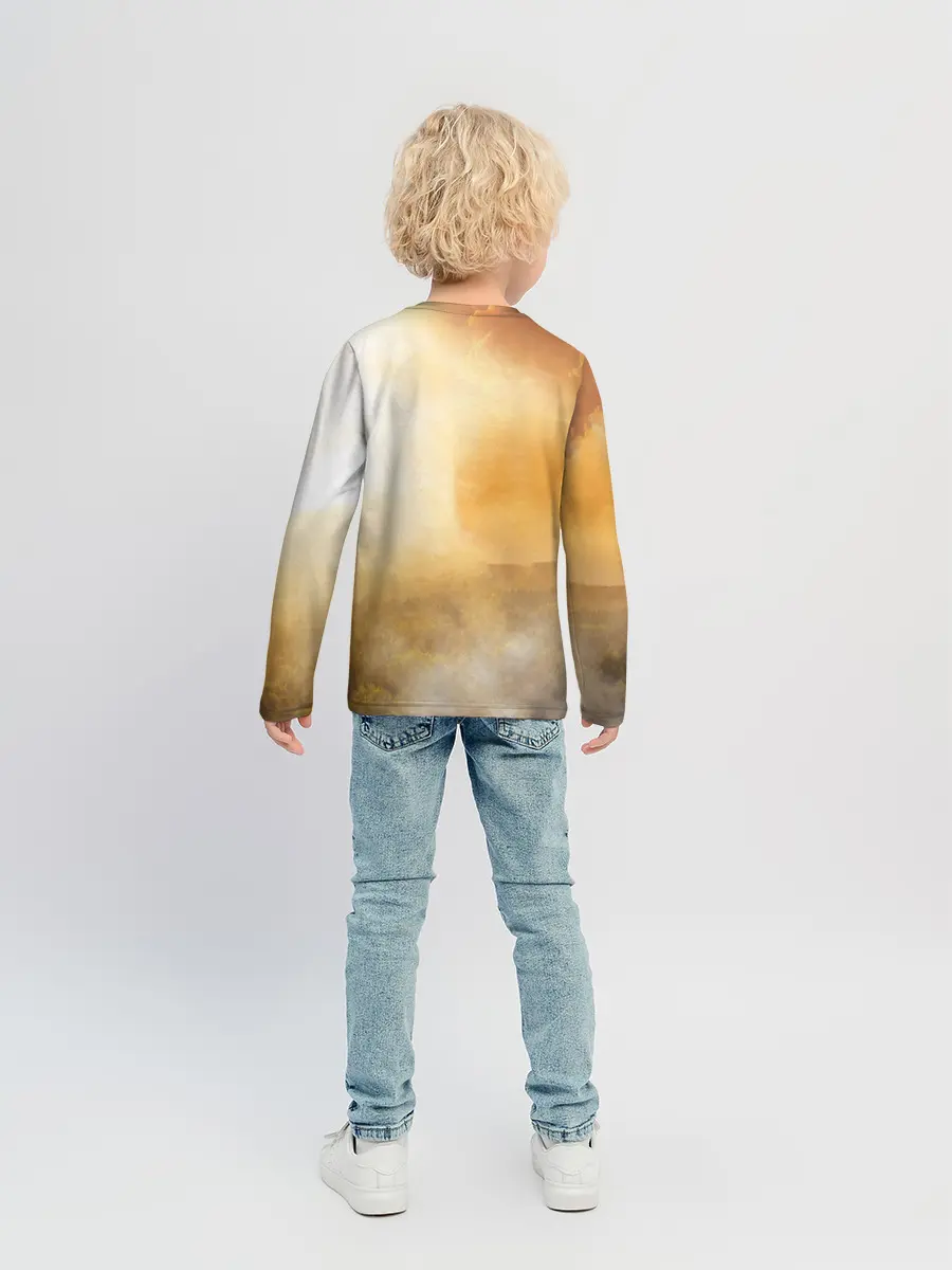 Детский лонгслив / Лисичка в тумане