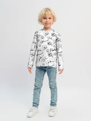 Детский лонгслив / RAMMSTEIN АВТОГРАФЫ