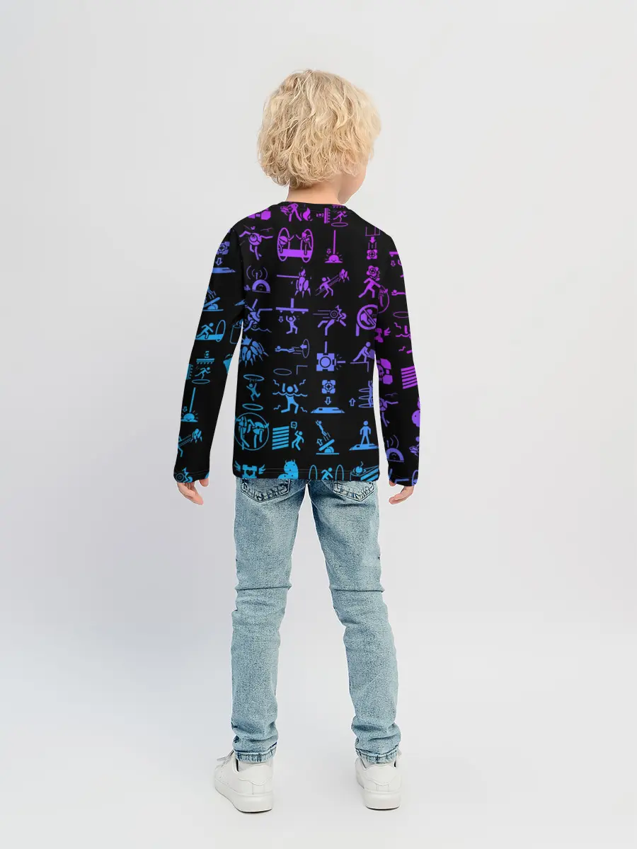 Детский лонгслив / Portal icons