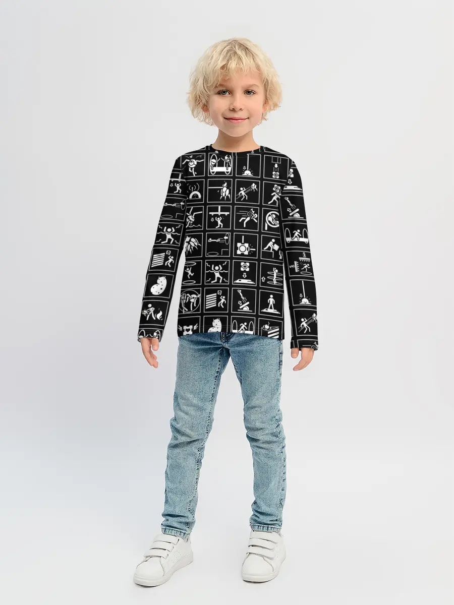 Детский лонгслив / Portal icons