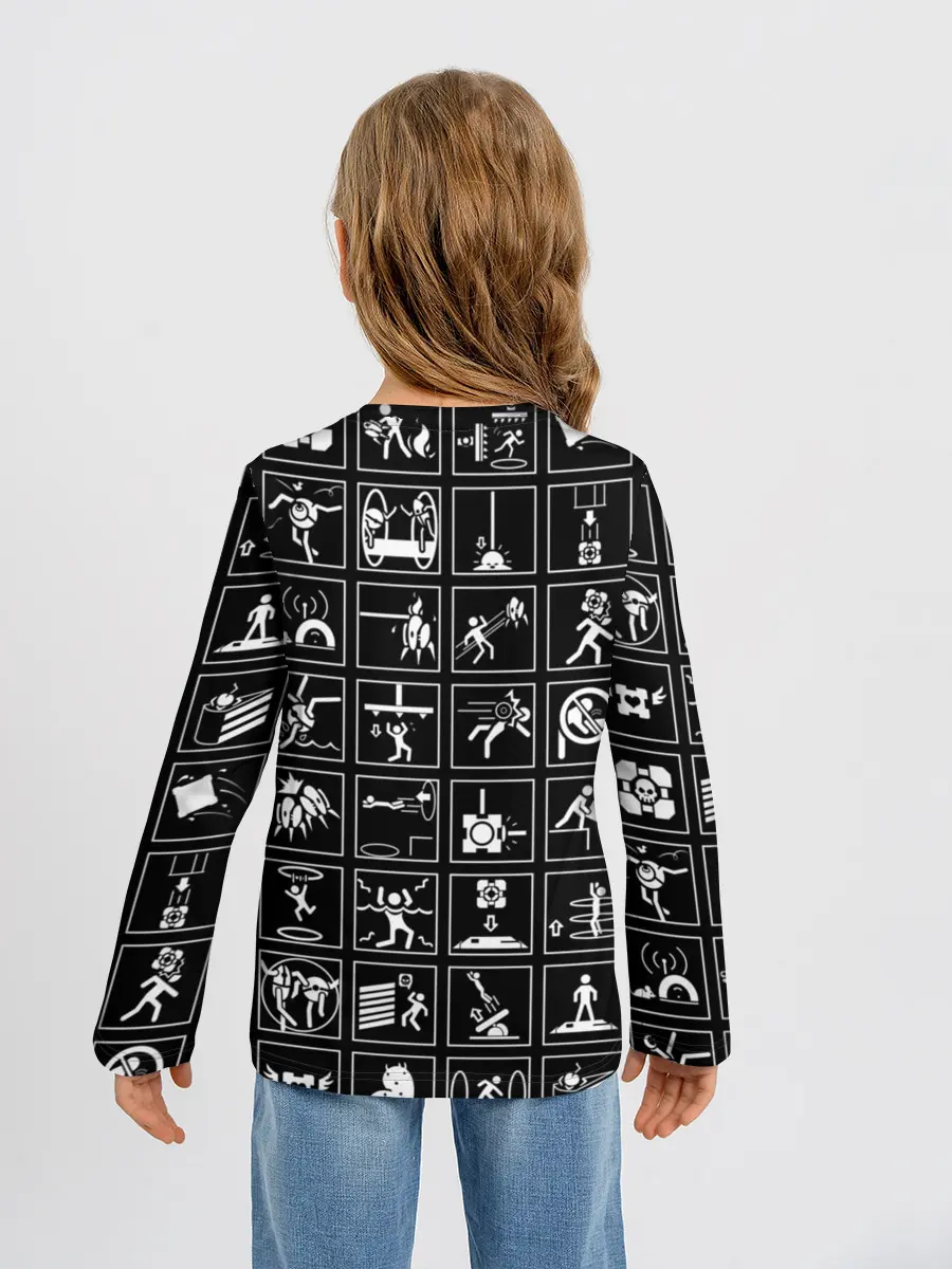 Детский лонгслив / Portal icons