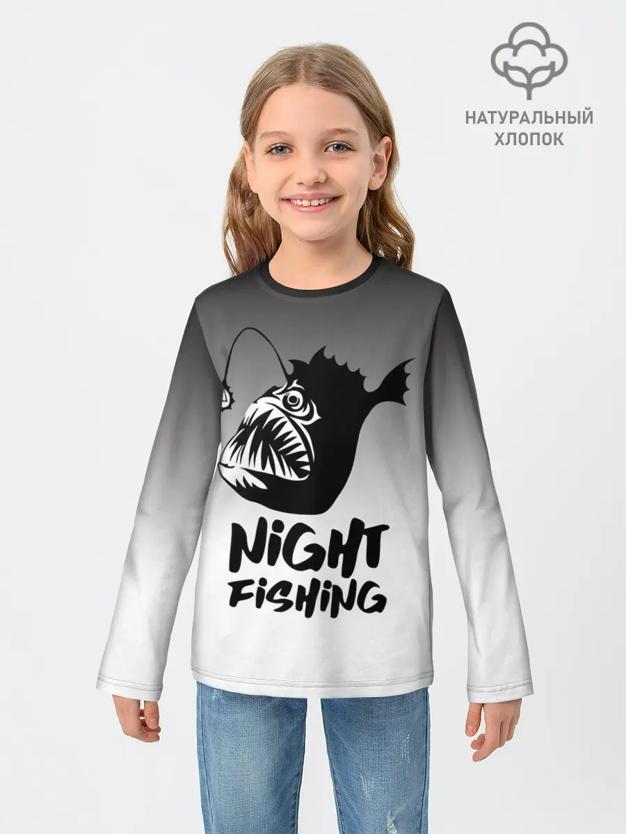 Детский лонгслив / Рыба удильщик
