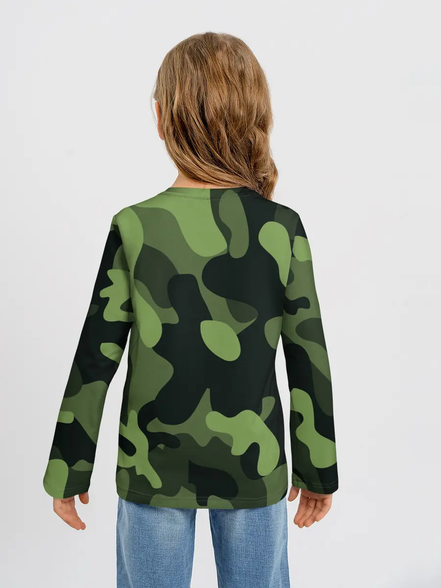 Детский лонгслив / Камуфляж
