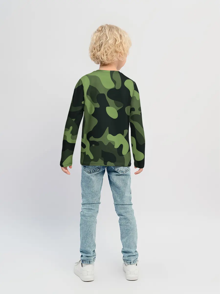 Детский лонгслив / Камуфляж