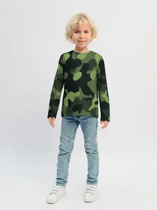 Детский лонгслив / Камуфляж