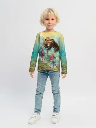 Детский лонгслив / Рыбалка