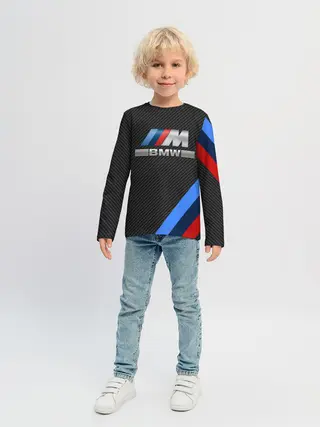 Детский лонгслив / BMW КАРБОН