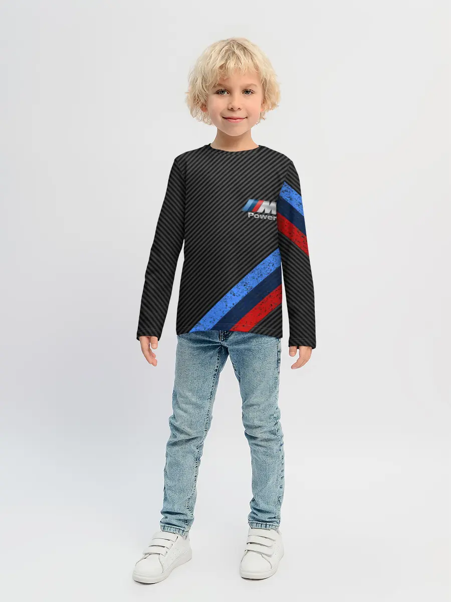 Детский лонгслив / BMW КАРБОН
