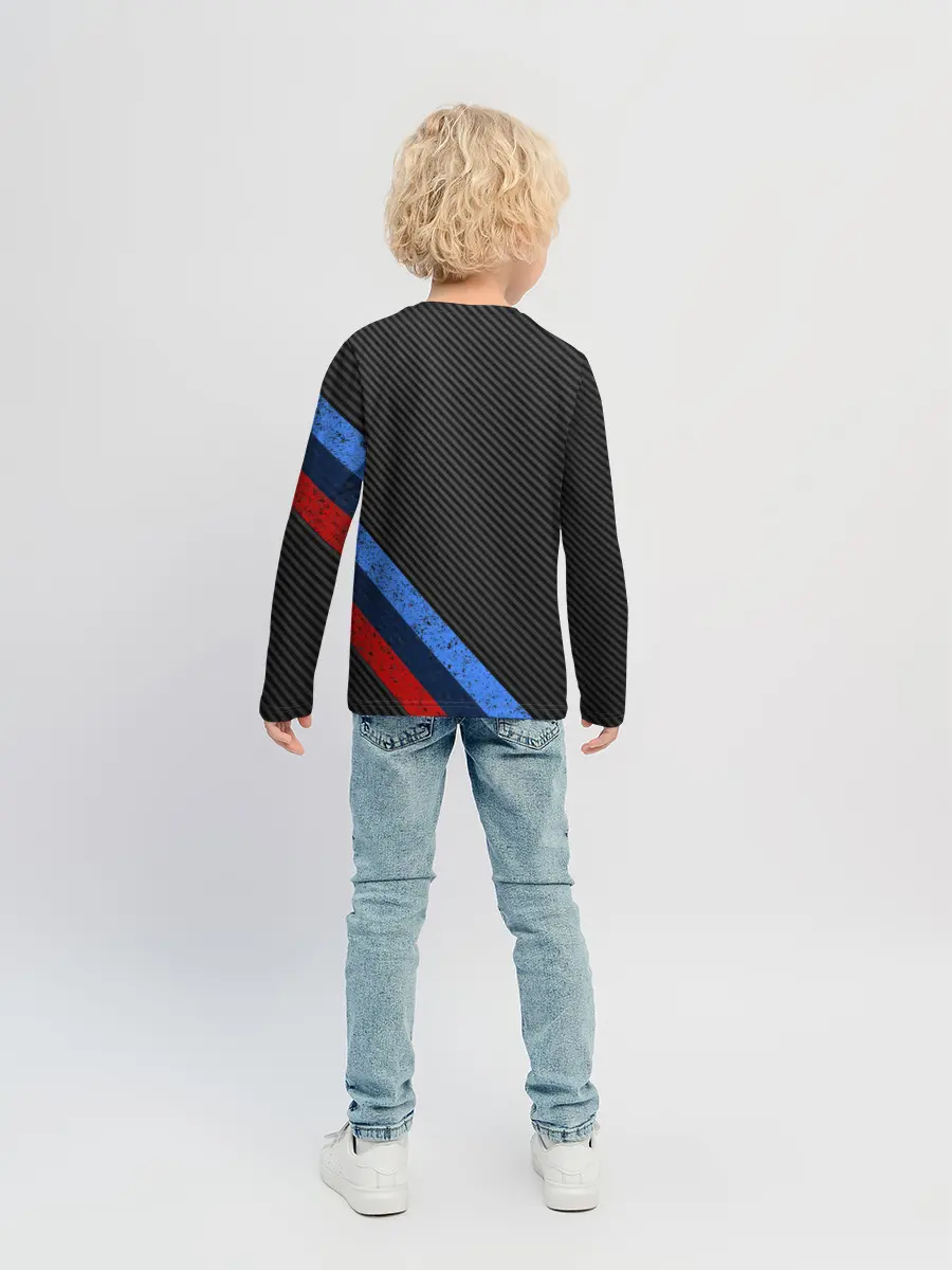 Детский лонгслив / BMW КАРБОН