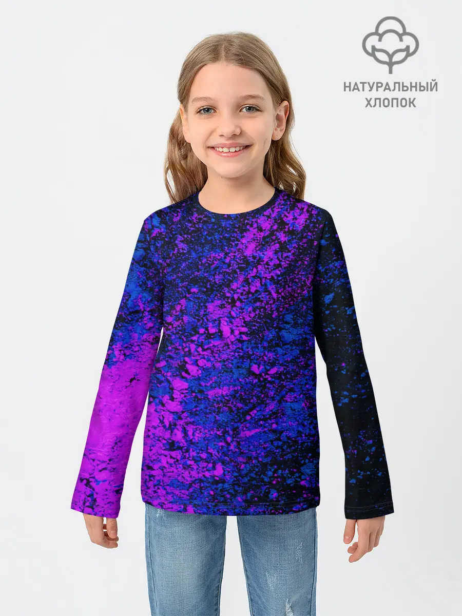 Детский лонгслив / Брызги краски