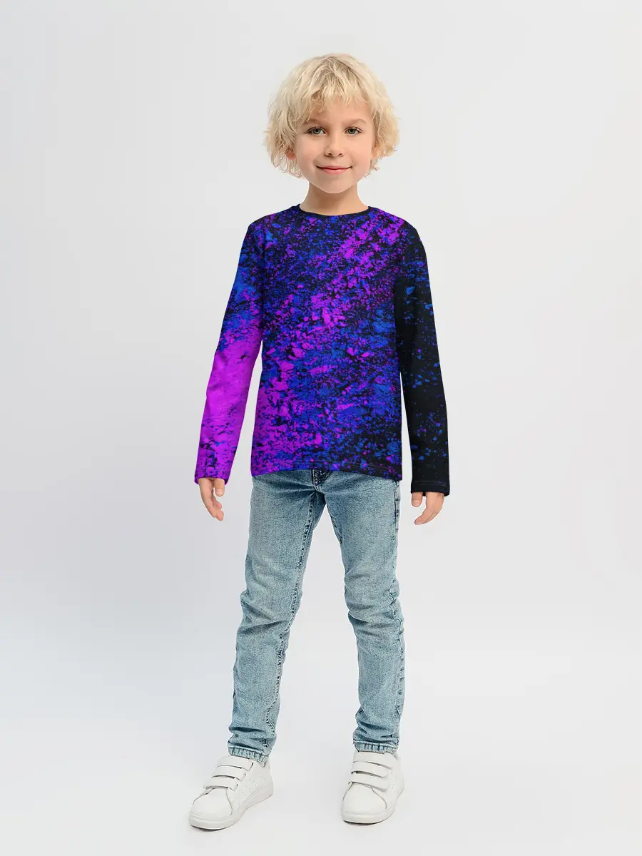 Детский лонгслив / Брызги краски