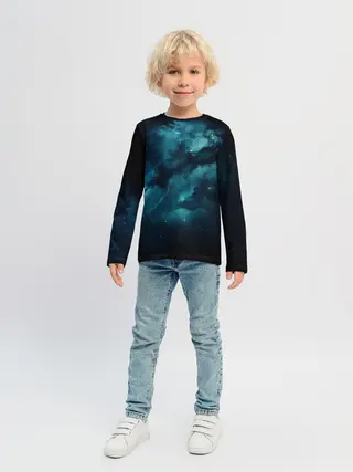 Детский лонгслив / Космос