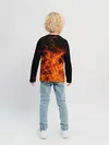 Детский лонгслив / Огонь