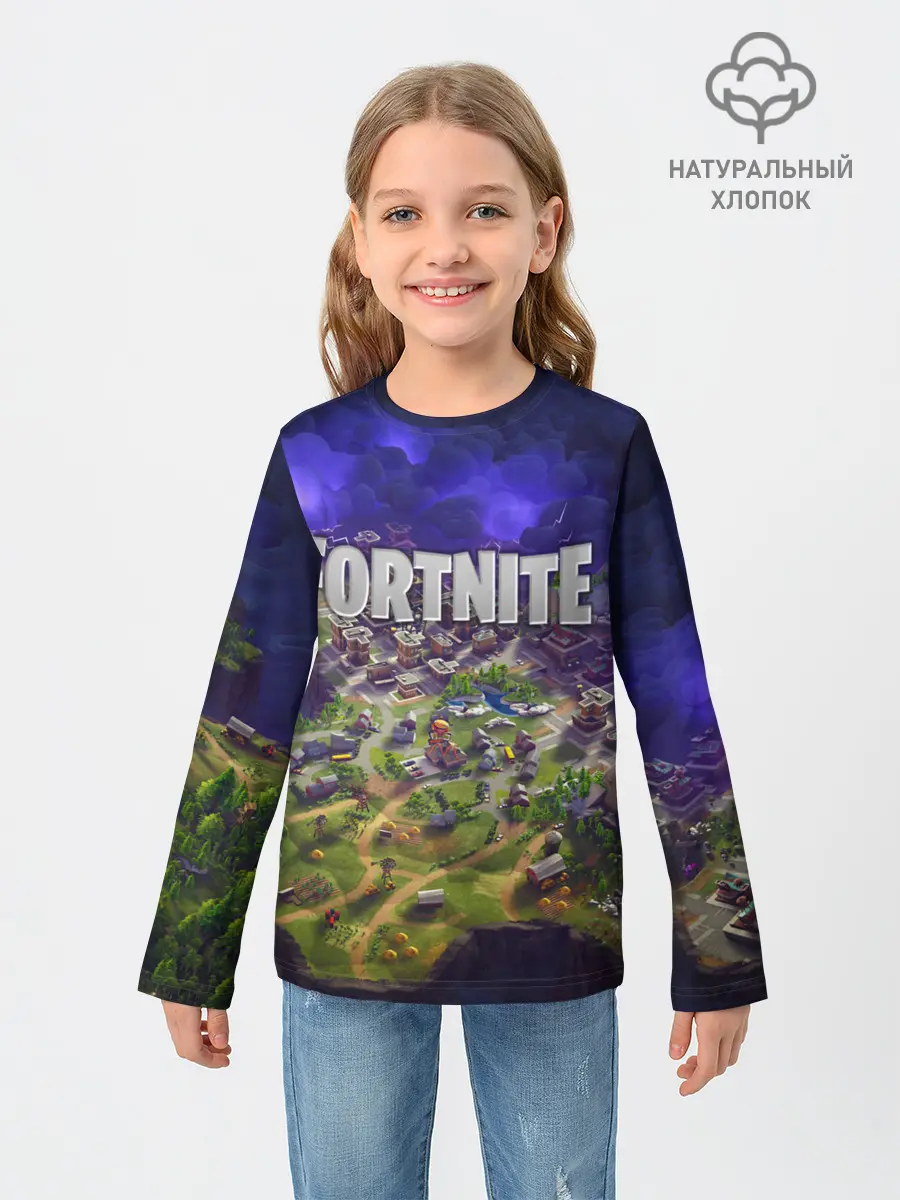 Детский лонгслив / Fortnite