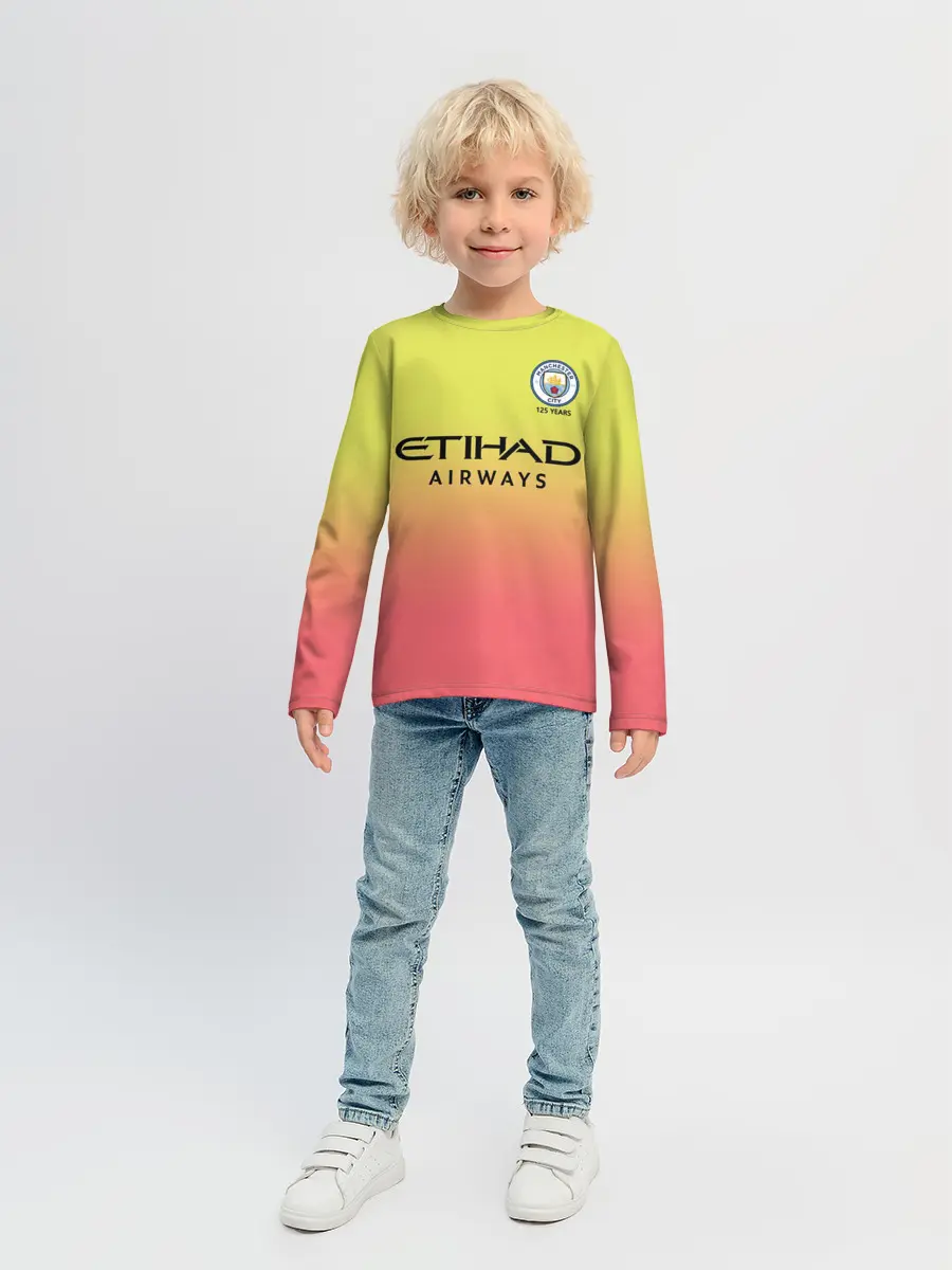 Детский лонгслив / Manchester City third 19-20