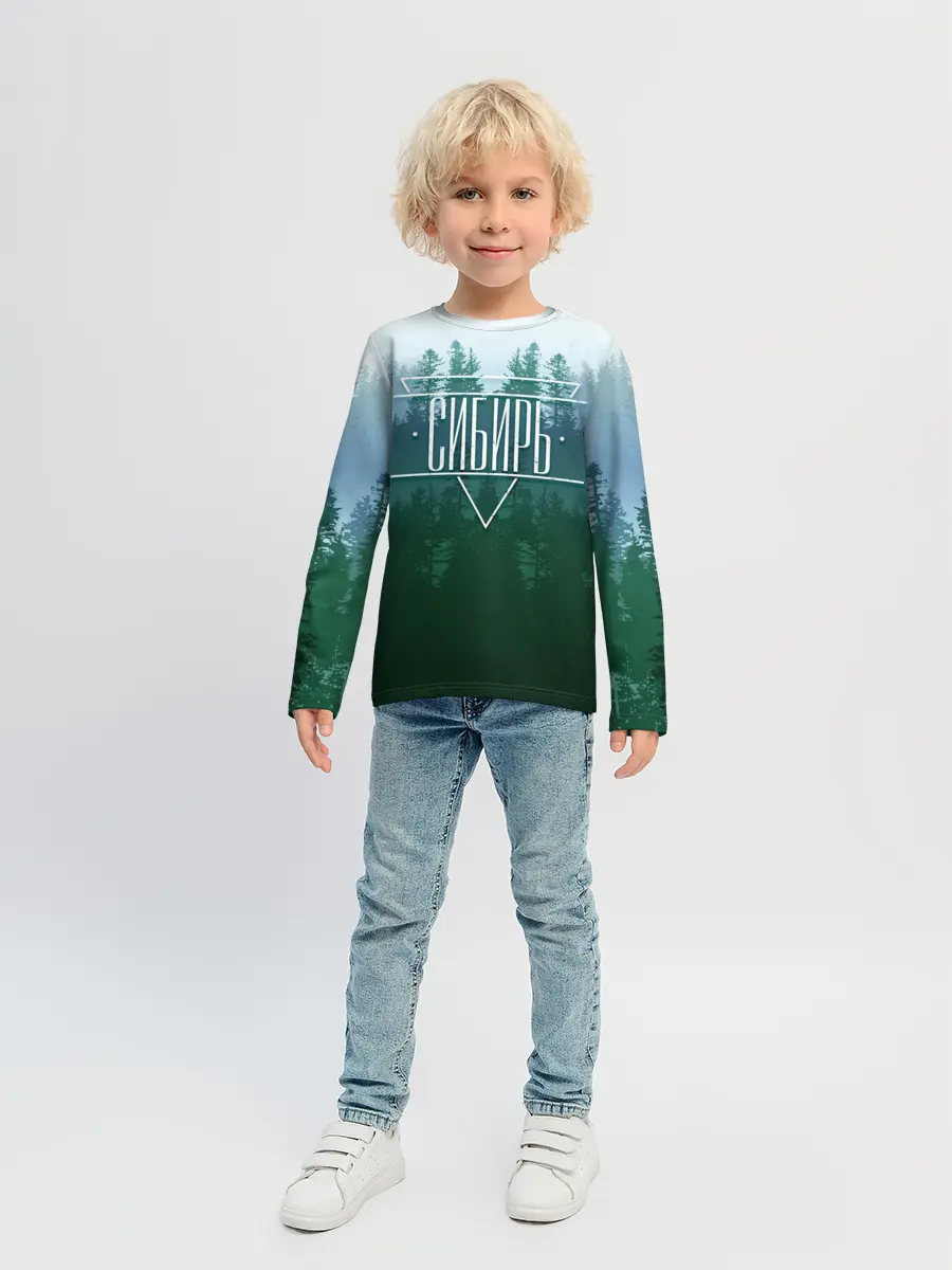 Детский лонгслив / Сибирь