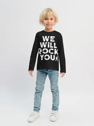 Детский лонгслив / We Will Rock You