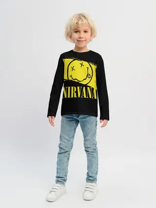 Детский лонгслив / Nirvana