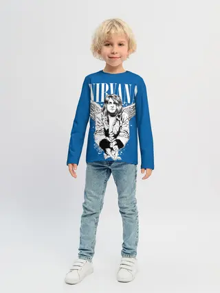 Детский лонгслив / Nirvana