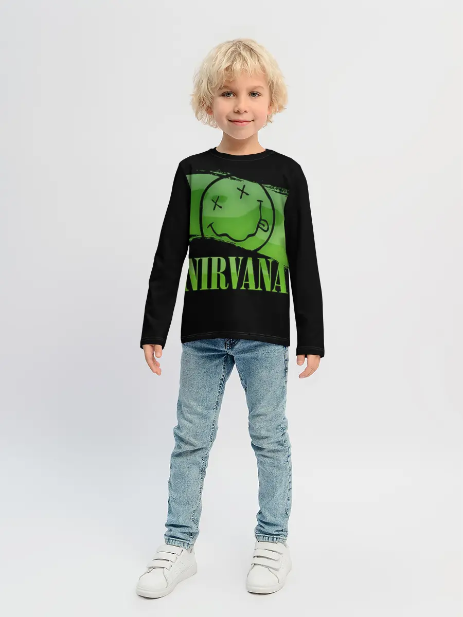 Детский лонгслив / Nirvana
