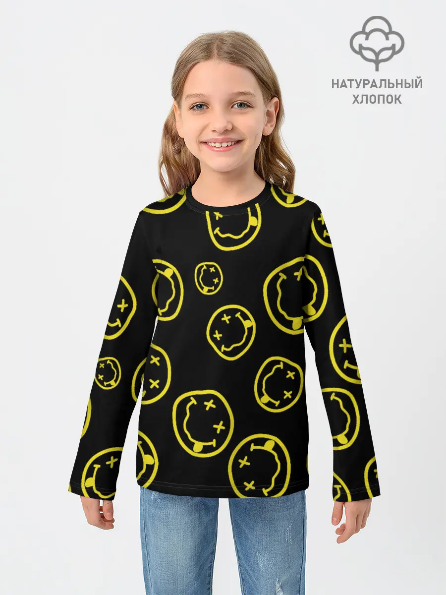 Детский лонгслив / Nirvana