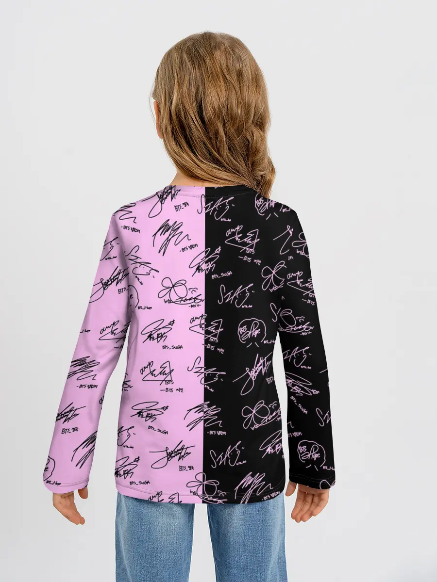 Детский лонгслив / BTS АВТОГРАФЫ | БТС