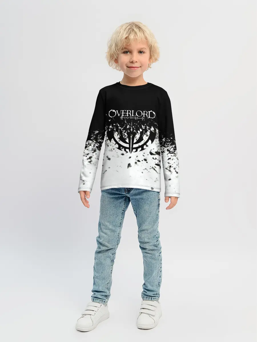 Детский лонгслив / горизонт спрей оверлорд