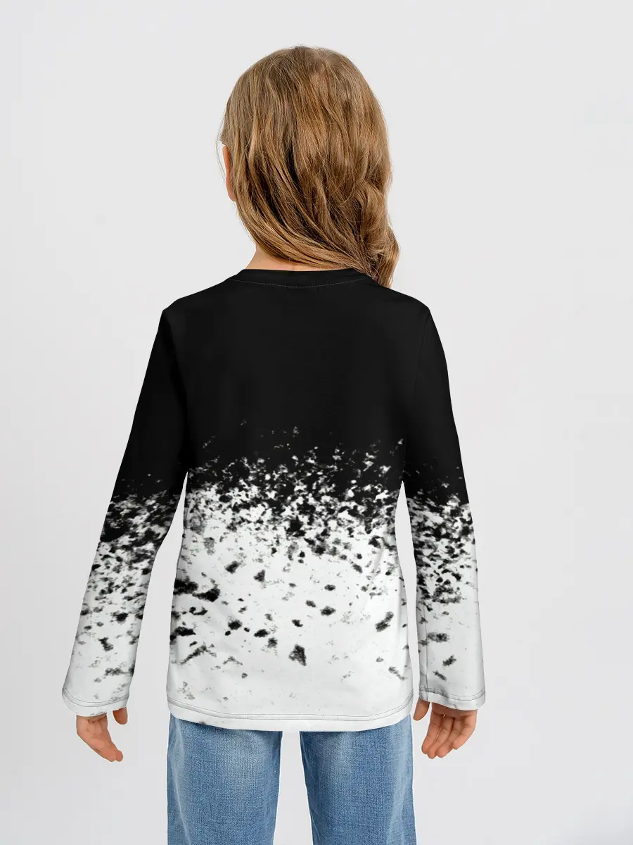 Детский лонгслив / горизонт спрей оверлорд