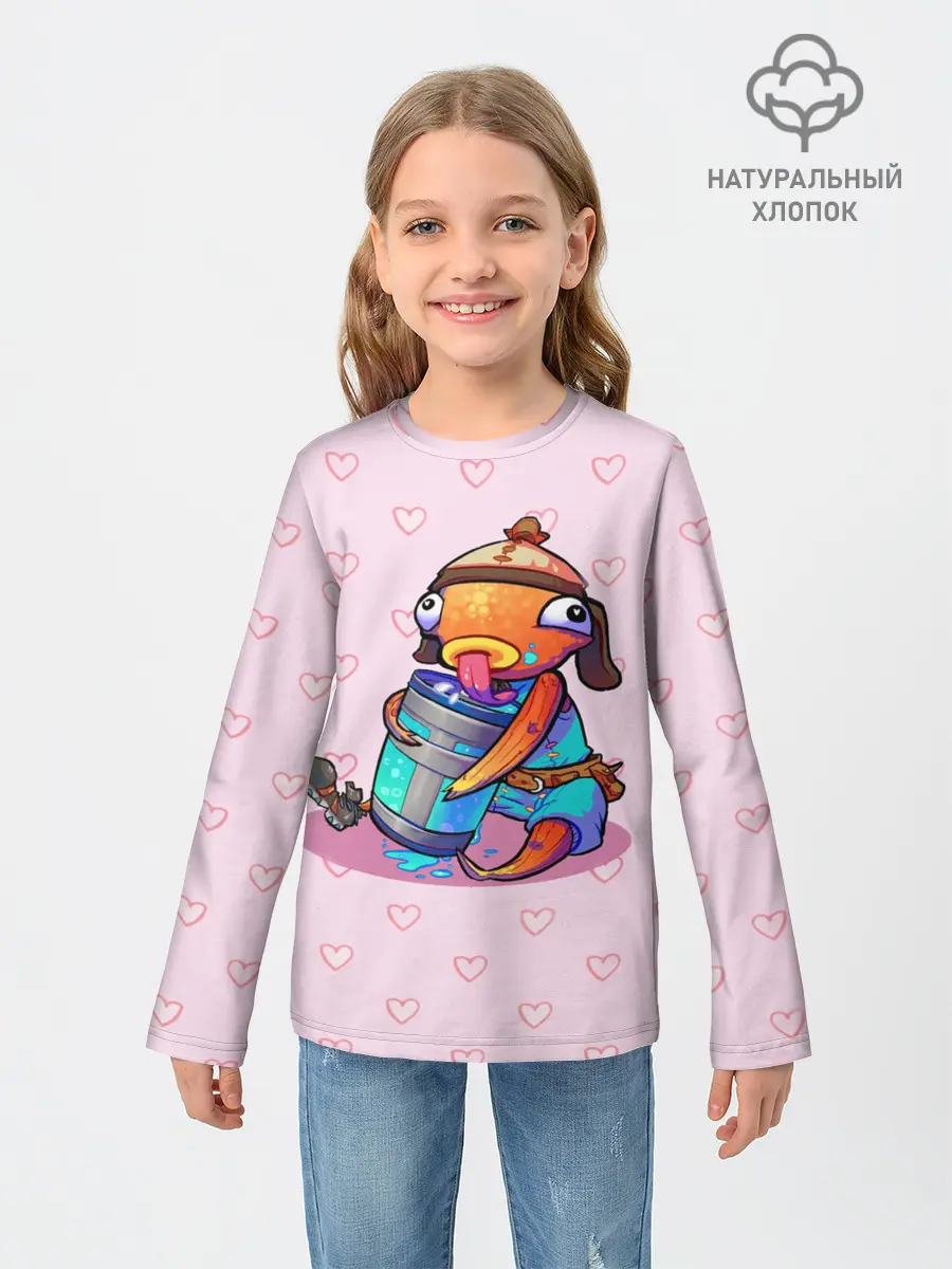 Детский лонгслив / Рыба Фортнайт